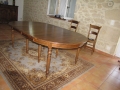 52 Table Louis Philippe en noyer à rallonge