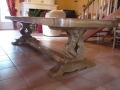 57 Table rustique en chêne sur mesure